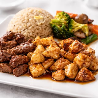 Hibachi Chicken, Calamari, Filet Mignon