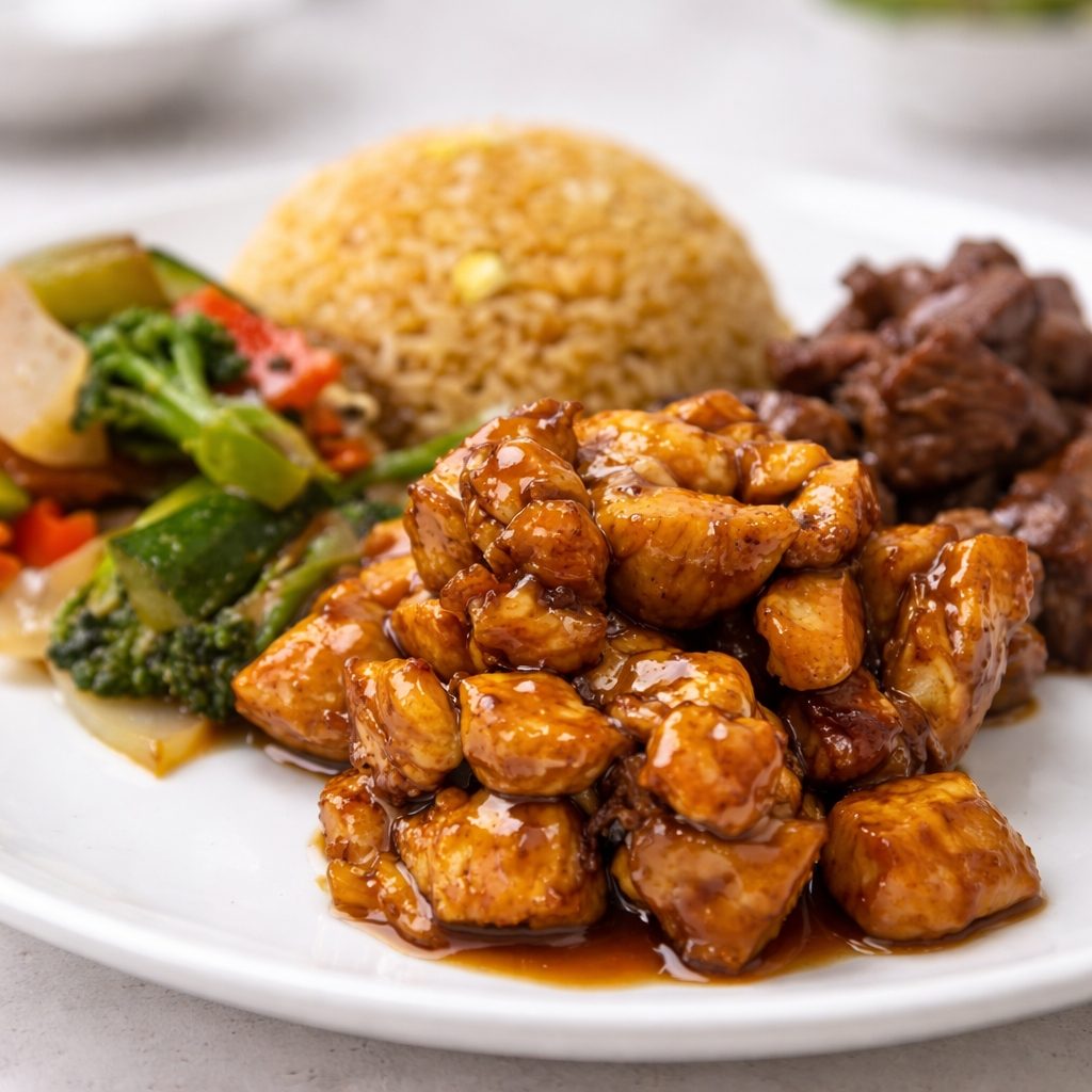 Hibachi Chicken & Steak.