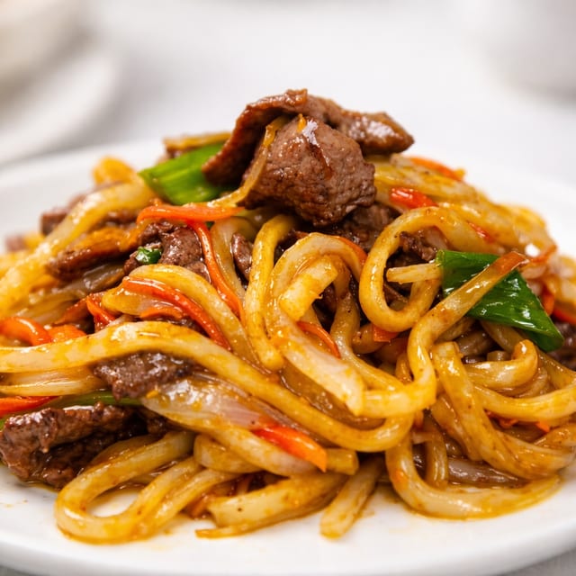 Beef Udon.