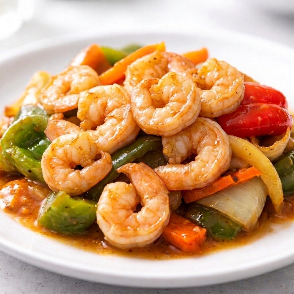 (L) Curry Shrimp.