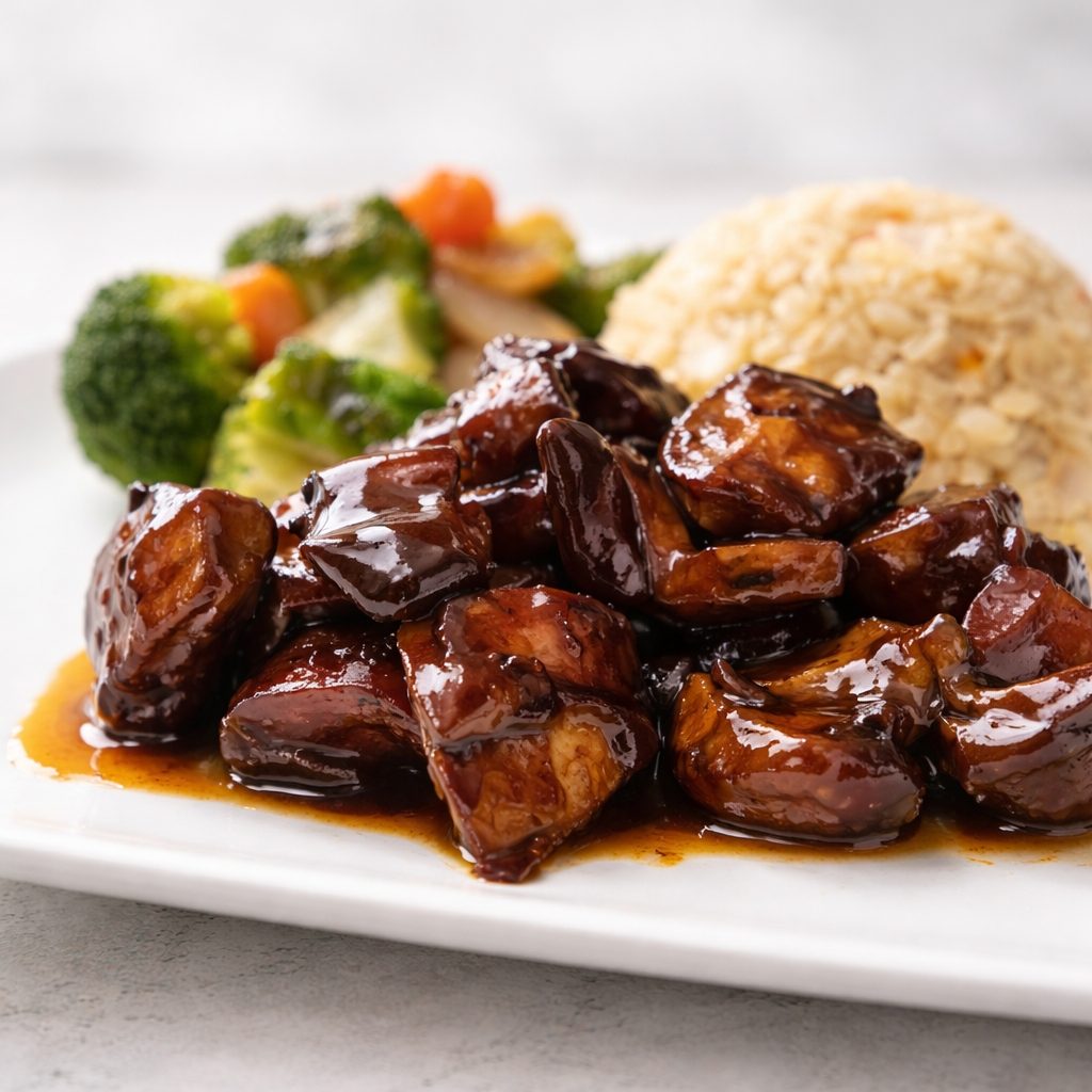 Hibachi Bourbon Chicken.