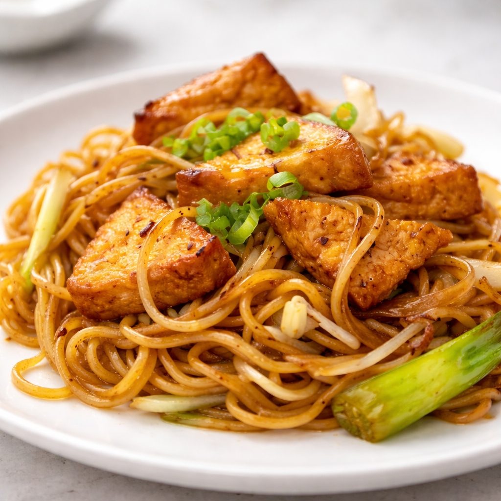 (L) Tofu Noodle.