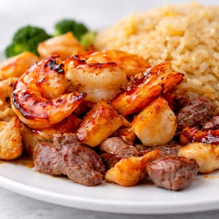 Hibachi Chicken, Shrimp, Steak