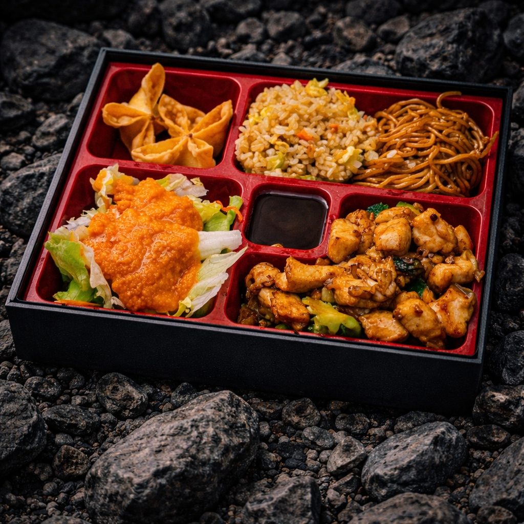 (L) Hibachi Chicken Bento.