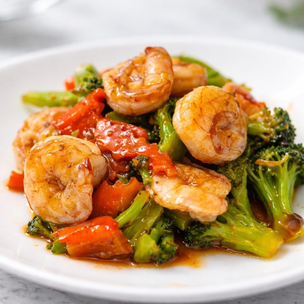 Shrimp with Broccoli.