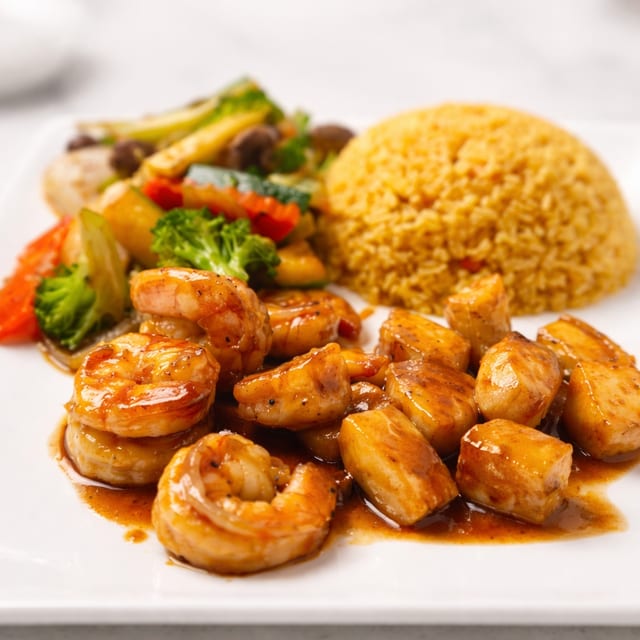 Hibachi Shrimp & Calamari.