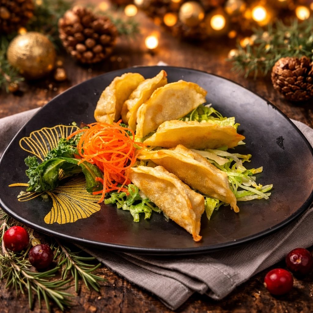 Fried Chicken Gyoza.