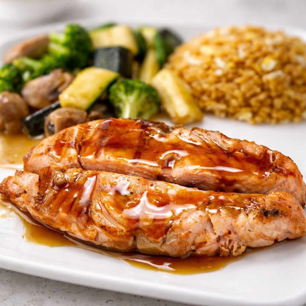 Hibachi Salmon.