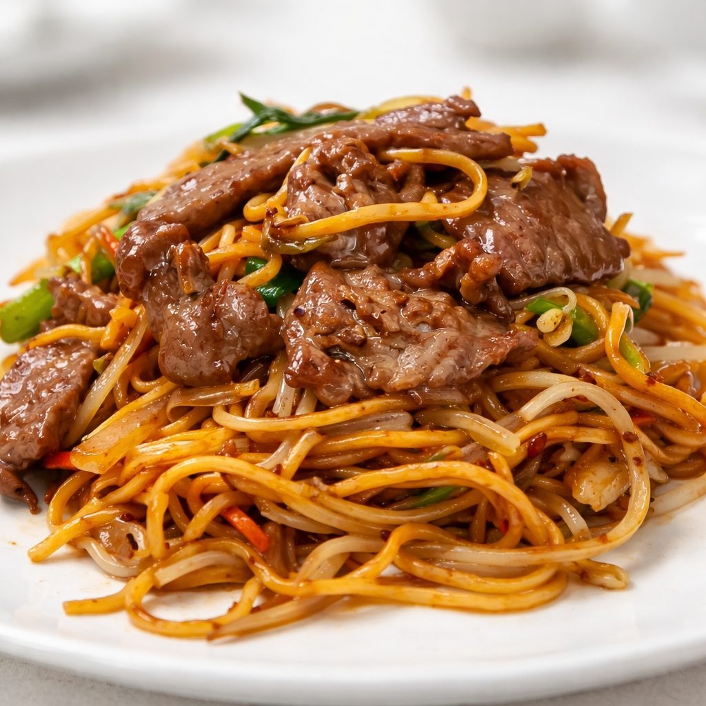 Beef Lo Mein.