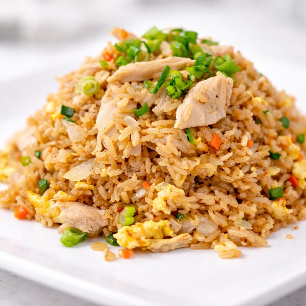 (L) Chicken Fried Rice.