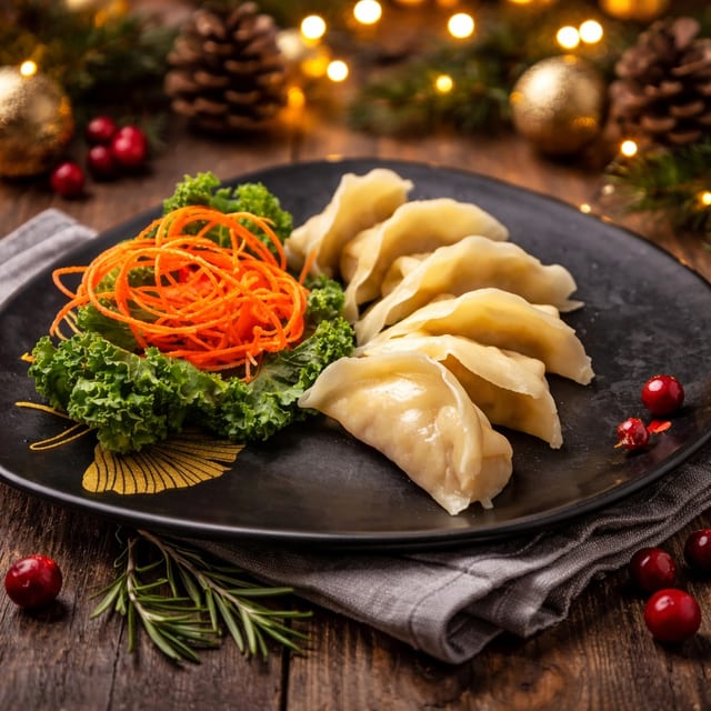 Steamed Chicken Gyoza.